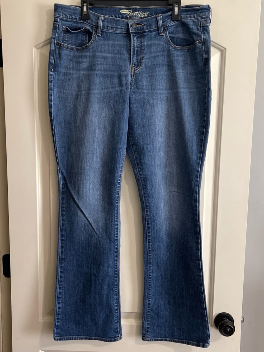 Old Navy Sweetheart Women’s Blue Flare Jeans 16 Long